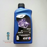 【1 L】Original ELF 4T max 20w-50 Motorcycle Oil