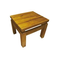 【吉迪市100%全柚木家具】KLH-02A 柚木簡約造型小方板凳 椅凳