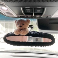 Plush Cover for Car Rearview Mirror, Rabbit Heart-Shaped Decoration, Car Accessories L2O6 KUWF