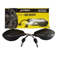 HITAM Apido SIDE MIRROR YAMAHA/HONDA/MODENAS/SYM Shape Y125Z Color CHROME/Black/CARBON