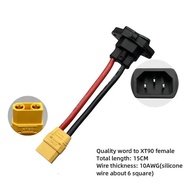 Male Female XT60/XT90 to C14 3pin Power Socket XT60 XT90 Battery Car Charging Wire Connector New Ene