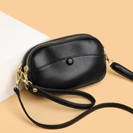 handbag aesthetic nunu Beg mini berganda kulit lembut messenger kasual