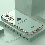 Maple Leaf Style Casing Xiaomi Redmi Note 11 Pro 4G 5G Note 11S New Design Square Shape Phone Case S