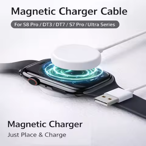 Magnetic Charger Cable For S8 Pro S7 Pro DT3 DT7 Smart Watch USB Wireless Charging Dock 5V 1A