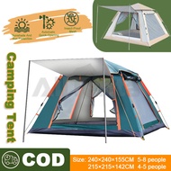 2/4/6/8 Person Camping Tent Automatic Tent for Camping Double Layer Waterproof Tent for Travel