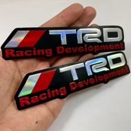 สติกเกอร์ TRD Toyota Racing สีแดง สติ๊กเกอร์ 3D ปั๊มนูน แต่งรถ JDM ติดรถ ติดกระจก ข้างรถ ท้ายรถ ติดก