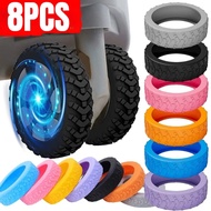 [HOT] Thickened Anti-Wear Luggage Roller Silicone Cover / Suitcase Caster Reduce Noise Sleeve Wheel 