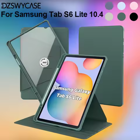 Case for Samsung Galaxy Tab S6 Lite 10.4 Inch 2024/2022/2020 with Pen Holder, 360 Degree Rotation Pr