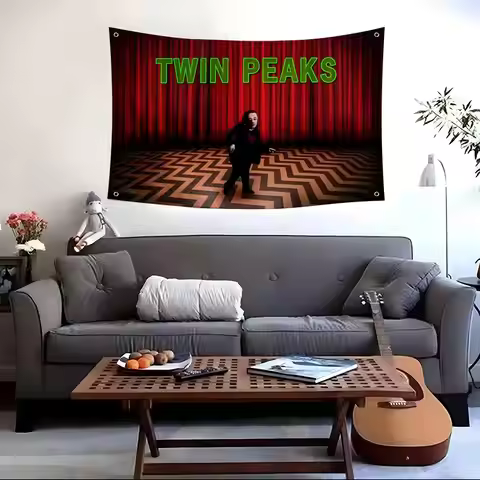 Mystery tv Twin Peaks Flags Custom Camping Outdoor Garden room Decor Backdrops Wall Art Family Gifts