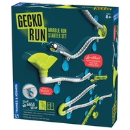 Gecko Run Marble Run Starter Set by Thames & Kosmos – 63 Piece Vertical Marble Run Toy with Flexible