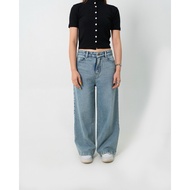 ASOKA Kaito Petite Jeans 1720 - Highwaist Pants Wide Leg Culotte Jeans