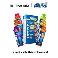 Applied Nutrition Isotonic Endurance Energy Gel Variety Pack (Halal) (6x60g)