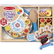 Melissa & Doug Birthday Party: 34-Piece Wooden Play Set Bundle