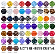 (Part 1) 8mm Czech Crystal Beads / Bakpau Beads / Czech Bakpau Crystal Beads / Flat Beads / Crystal 