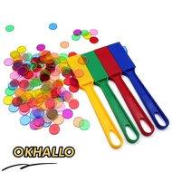 OKHALLO Bingo Wand Set, ABS Magnetic Stick Wand Magnetic Bingo Set,  Bingo Game Color Sorting Ergono