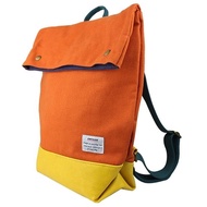 橘色帆布後背包【am-0271】