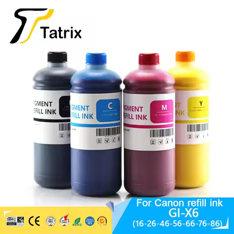 1000ML/Bottle GI16 GI26 GI46 GI56 GI66 GI76 Compatible Refill Ink for Canon MAXIFY GX6040 GX7040 GX5