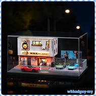 [WhbadguyMY] 1/64 Model Car Display Case Diecast Car Diorama Display Case for Toy Cars