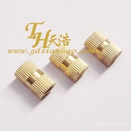 Nut Double Copper Embedded m4-Pass Embedded Nut Fittings Nut Flower Series Flower Nut Copper Hole Co