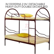 2 in 1 3V DD9011NS Detachable Heavy Duty Single Double Decker Bed Frame