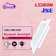 YETPlus LEDEON JSE Y915 4” 12W 6” 18W 8” 24W LED SIRIM Square Ceiling Recessed Downlight 6500K Dayli