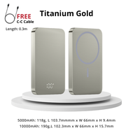 LionShield PD 22.5W / 20W Magnetic Powerbank Fast Charging Wireless Power Bank with C-C Cable