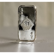 SILVER BAR ACE OF SPADES – 999 PURE SILVER