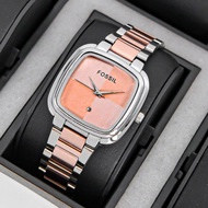 Fosil Jam Tangan Fashion Wanita Rantai Tanggal Aktif Import Korean Style Kotak Terbaru Terlaris