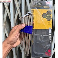 JAPAN Long ball head hexagon set 1.5-10mm 9 pieces TTS-9 Eight