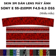 Sony E 55-210mm f4.5-6.3 OSS Lens Skin (Many models) | Decal Film 3M camera lens protection sticker 