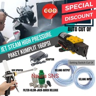 Mesin steam bertekanan 160psi single pump high pressure elektrik  jet steam tabung sabun