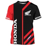 Honda HRC Men's and Women's 3D Printed Oversized T-Shirt _ Motorcycle Racing Streetwear _ Kids Sport