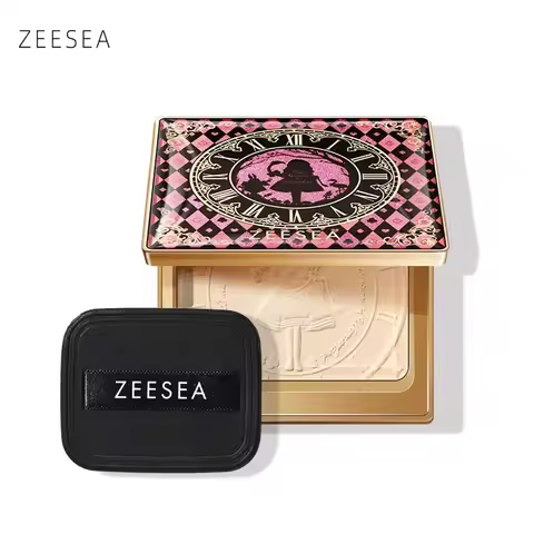 ZEESEA Compact Foundation Powder Natural Light Coverage Matte Soft Waterproof Oil Control Setting Po
