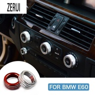 ZR สำหรับ BMW E60 2005-2010รถคอนโซลเครื่องปรับอากาศปริมาณสวิทช์ลูกบิดแหวนปก