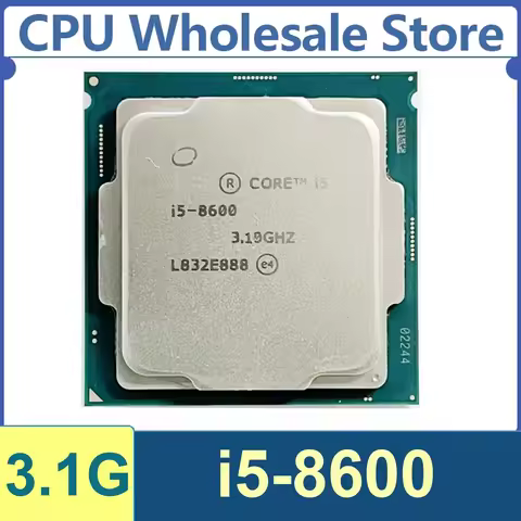 Intel Core I5-8600 6 Core 6 Thread 3.50GHz 65W 9MB Cache 14nm LGA1151 SRB3V DDR4-2666 MHzCoffee Lake