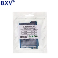 4PCS Universal PCB Prototype Board Kit - Assorted Sizes (2x8, 3x7, 4x6, 5x7cm) Blue FR-4 Perfboards,