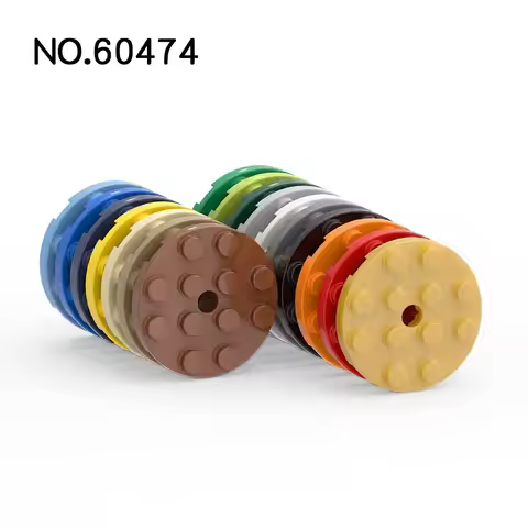 100pcs 60474 4x4 Round Plate Building Blocks Board mattoni educativi particelle Puzzle Idea giocatto