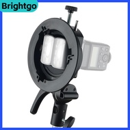 brightgo-my S2 Portable Flash S-type Holder Speedlite Bracket with Bowens Mount for Godox V1 Serie V