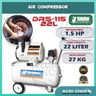 Agrishop SWAN DR-115-22L 7Bar 1.5Hp 122l/min Air Compressor (Made In Taiwan)