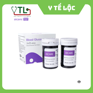 Hộp 25 hoặc 50 Que Thử Đường Huyết Chính Hãng AICARE SA-102