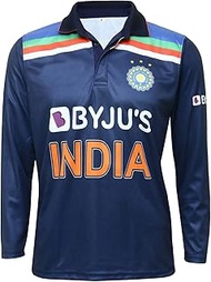 KD India Jersey Cricket Dri Fit Retro Uniform Half Full Sleeve T Shirt Supporter Match Tee