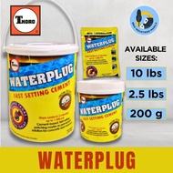 Thoro Waterplug Fast Setting Cement 200grams or 1 Liter Stops Leaks in 3 Minutes up to 1500psi Thoro