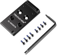 Adapter Plate for Glock 19/17 MOS, Holosun 407K/ 507K/ EPS Carry/EPS/RomeoZero, 7075T6 Aviation Alum