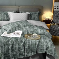 【SG-Stock】bedsheet SET COMFORTER| 5pcs set : 1 Queen/King bedsheet ,2pillowcase,1bolstercase,1comfor