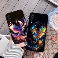 Huawei y6p / huawei y6p 2020 case with super beautiful phoenix print