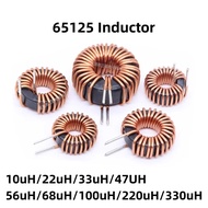 5Pcs Toroid core Inductors 65125 Winding Magnetic Inductance 22uH 33uH 470uH Inductor Iron Gauge Alu