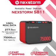 Nexstorm S811 250W Portable Power Station 75000mAh Lithium Battery Solar Generator with LED Flashlig