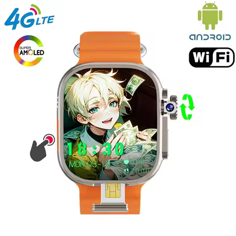 S10 Ultra MAX Smartwatch 2.29inch Amoled Android Smart Watch With 8MP Camera 1280Mah Battery NFC Com