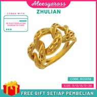 [RG5036] Cincin COCO TEMBUS ZHULIAN Gold Plated Ring Jewellery Cincin Zhulian Original Zhulian Ring