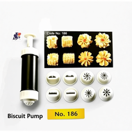 Sin Lian No. 186 Plastic Semperit Biscuit Pump Set / Acuan kuih semperit / Acuan Tekan Berpam/ Kuih 